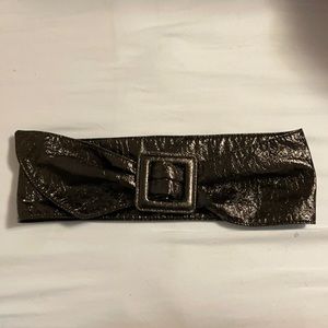 Pleather Black Belt